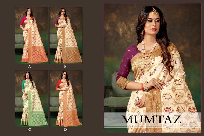 Ronisha Mumtaz Banarasi Silk Fancy Designer Saree Collection
